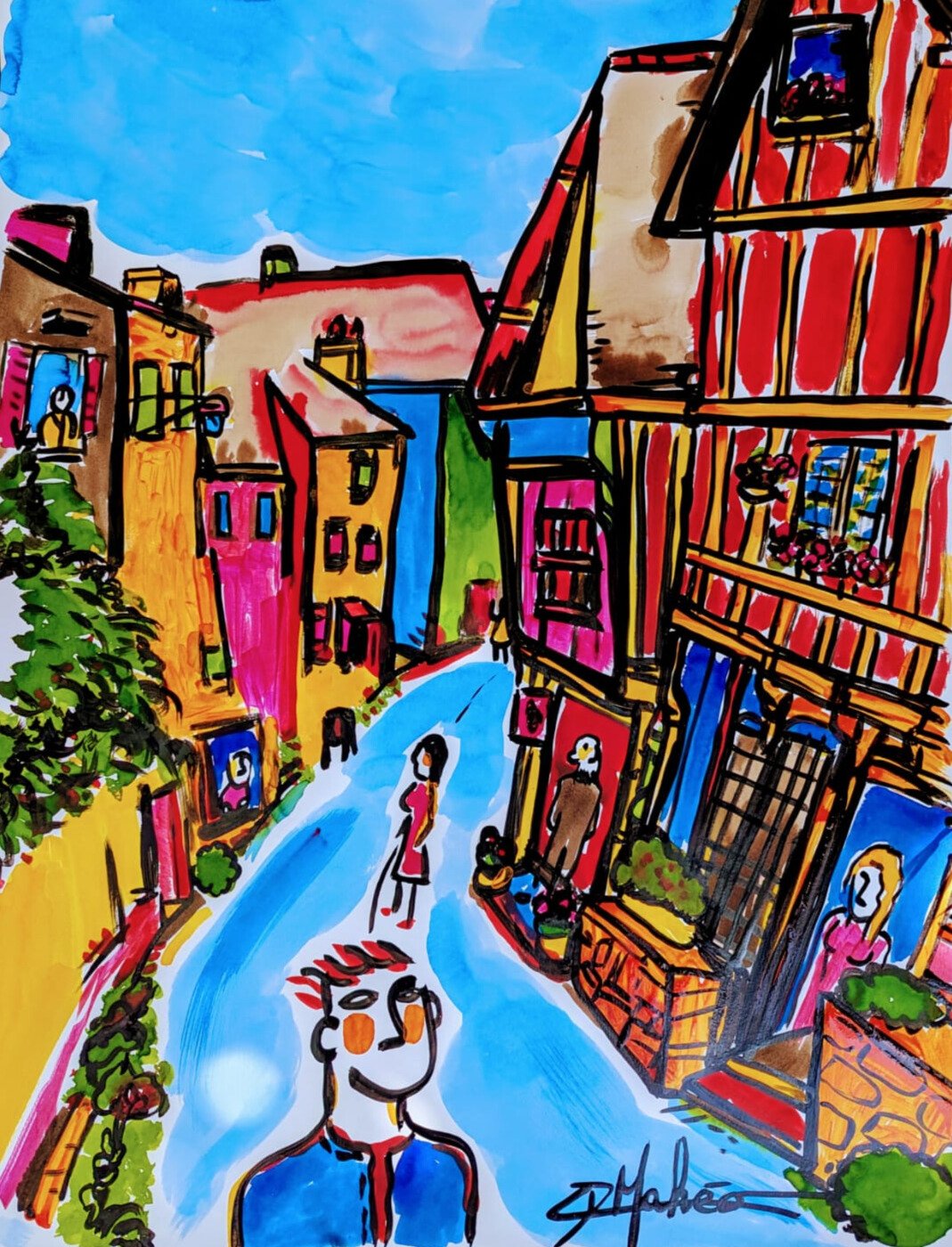 david maheo breton painter France